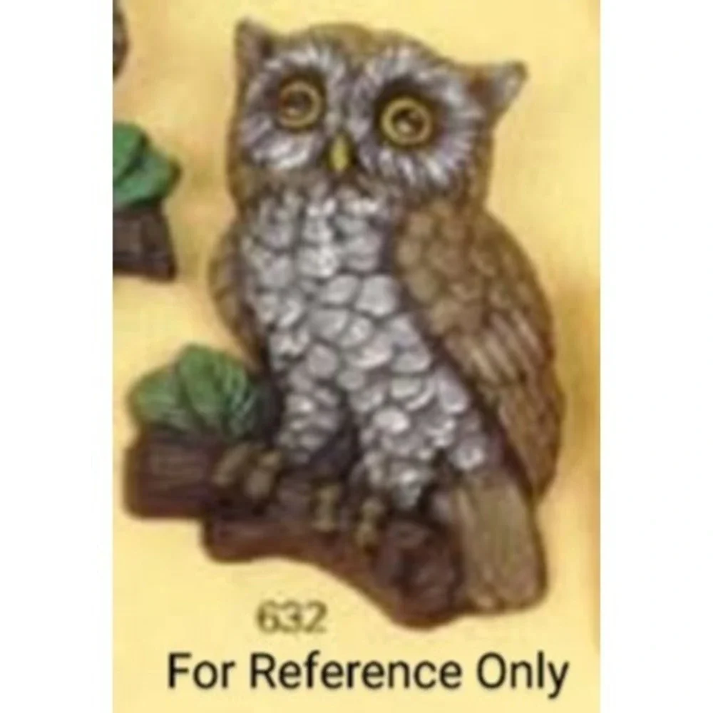 Ross Vintage Great‎ Horned Owl Ceramic Slip Casting Plaster Mold R632